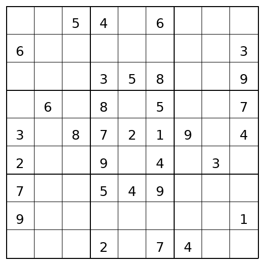 Medium Sudoku Puzzle 100 preview